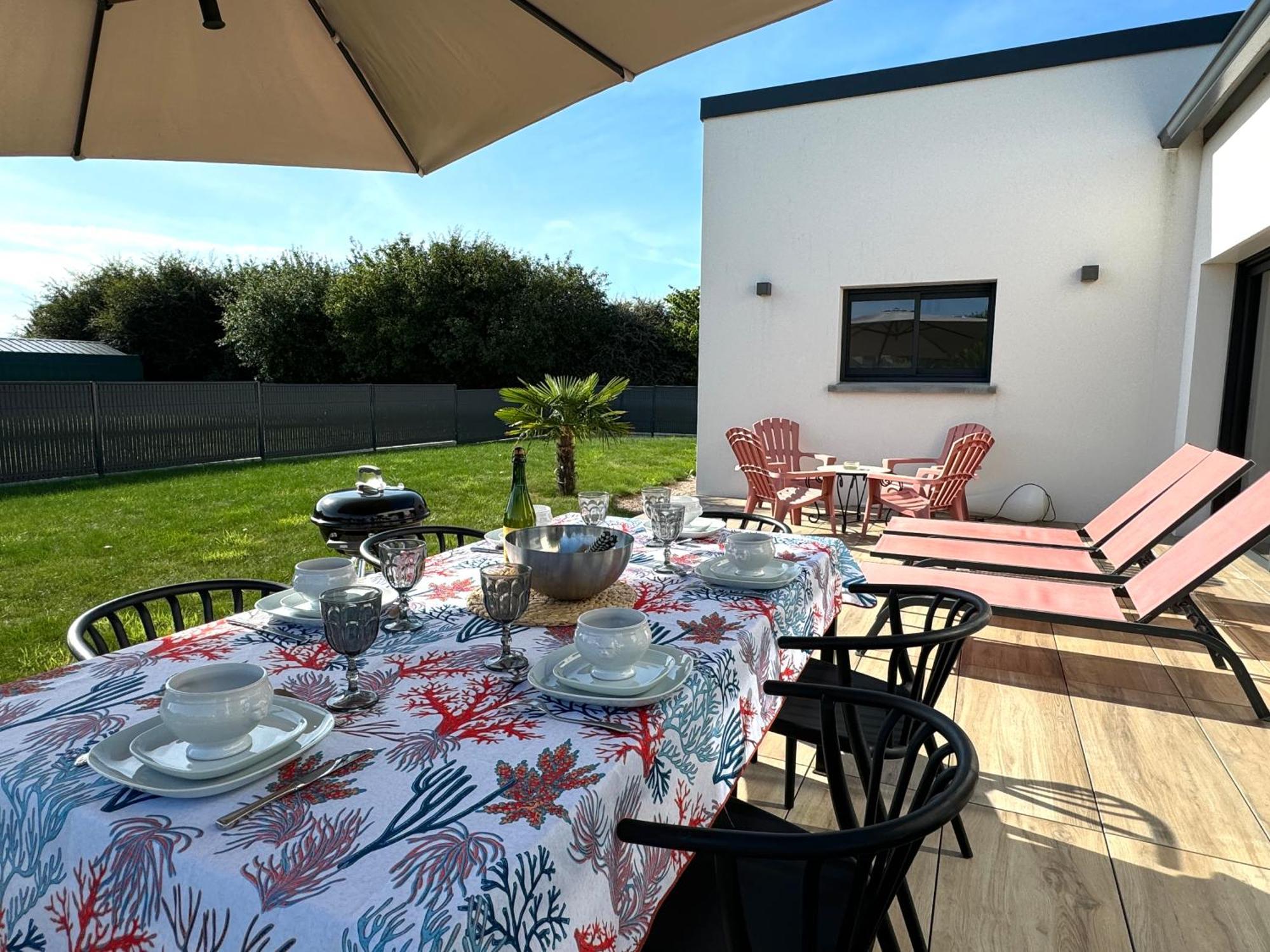 Maison neuve 4 étoiles plain-pied proche de la mer Plurien Esterno foto