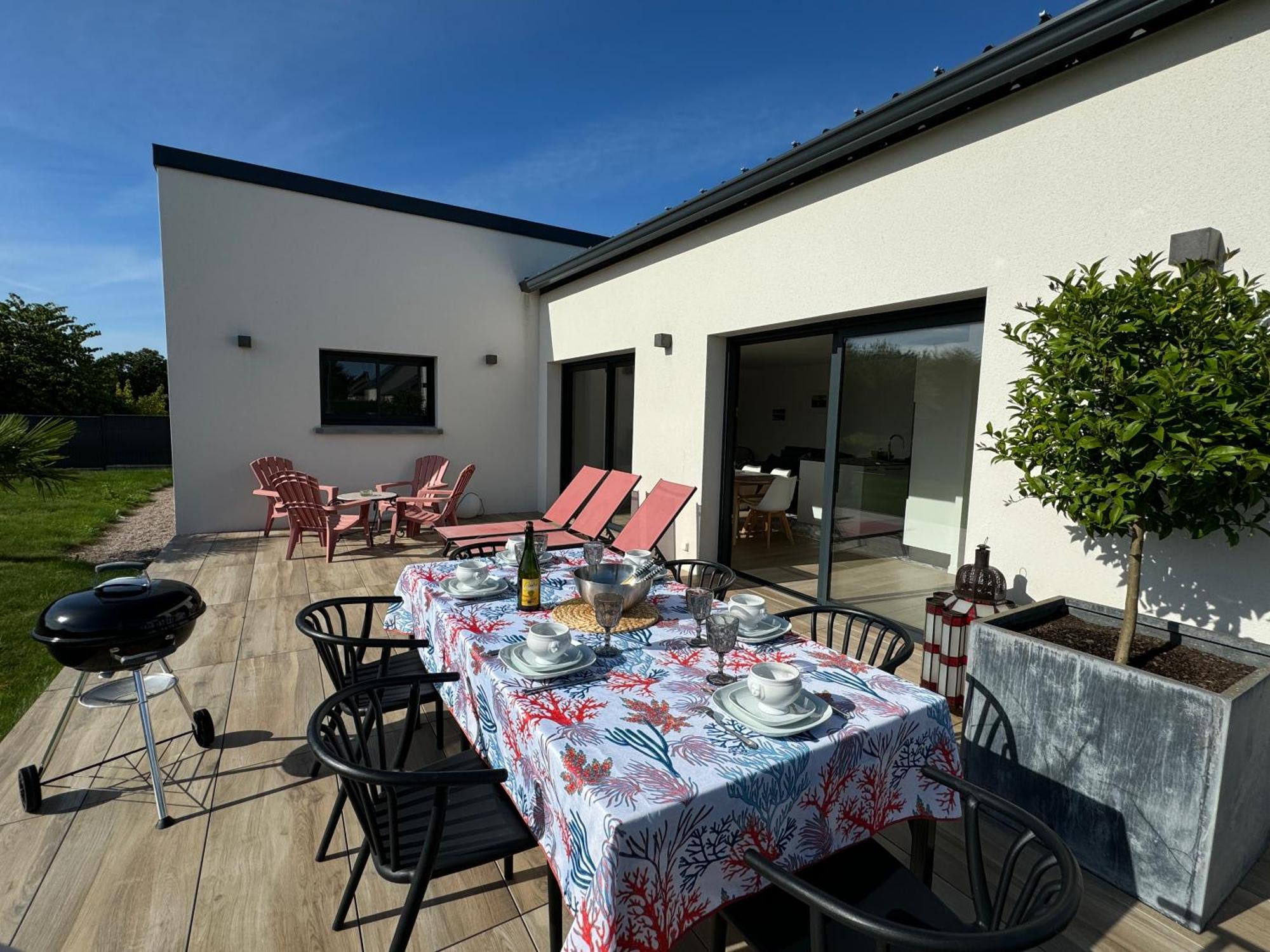 Maison neuve 4 étoiles plain-pied proche de la mer Plurien Esterno foto