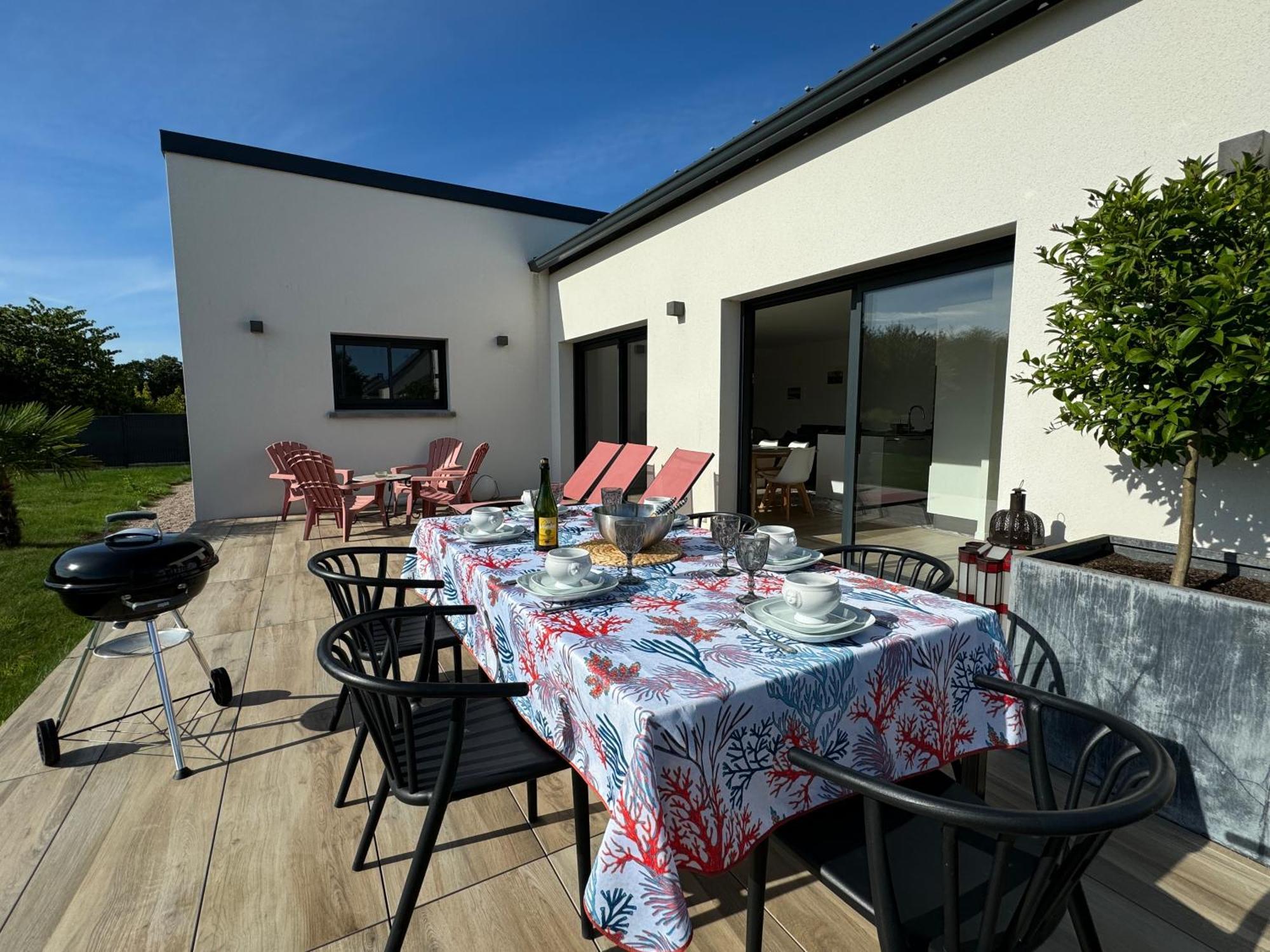 Maison neuve 4 étoiles plain-pied proche de la mer Plurien Esterno foto